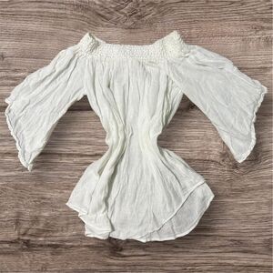 Billabong Women's White and Cream Blouse